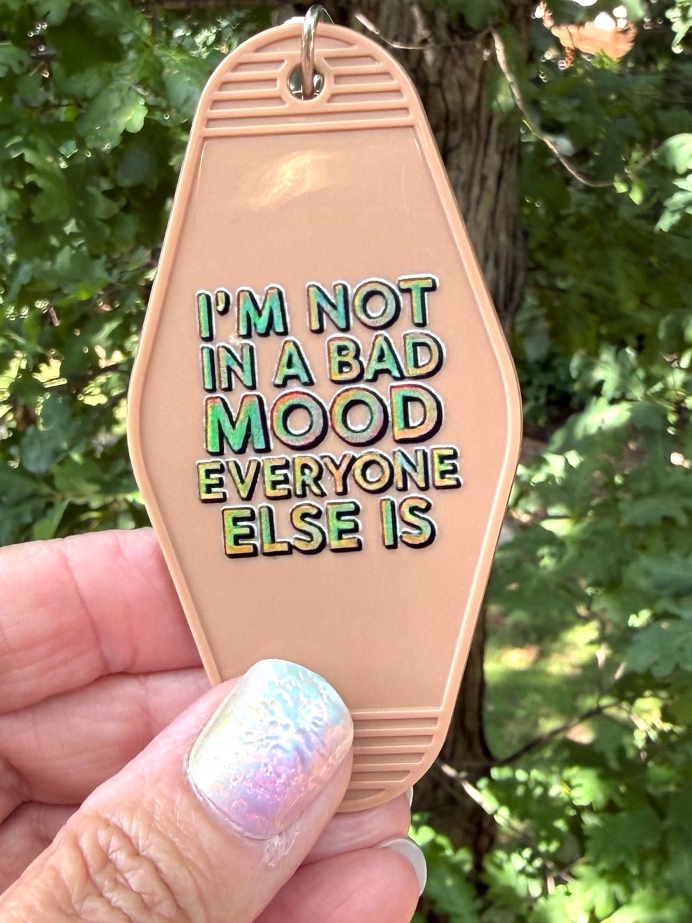 Vintage style motel key 3.5 keychain humorous funny gift idea